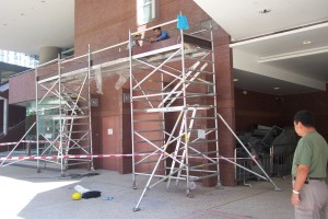 Frigerio aluminum mobile scaffold, Hong Kong
